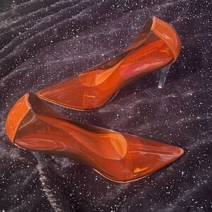 Cape Robbin Brown Clear Heels